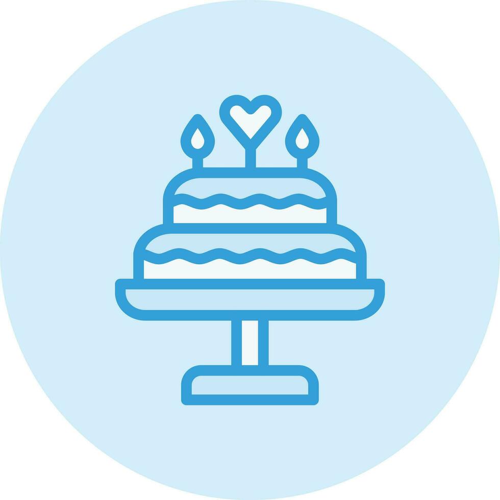 ilustración de diseño de icono de vector de pastel