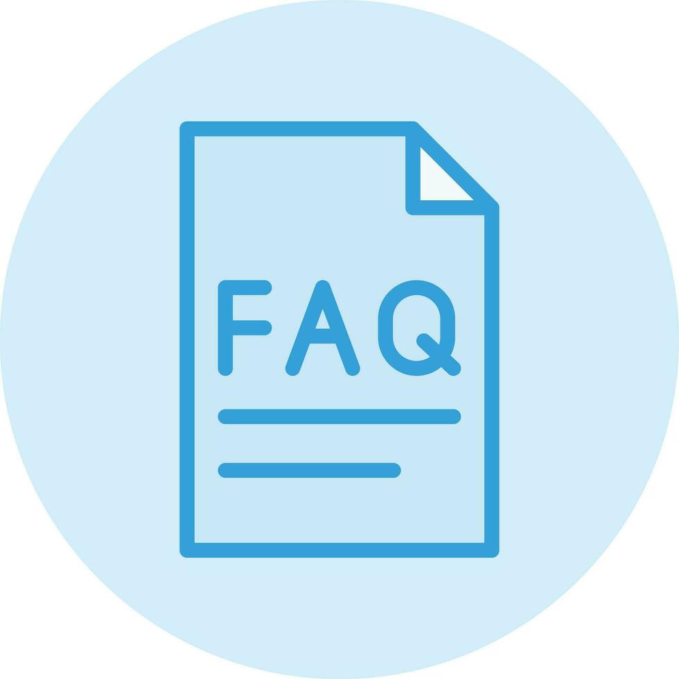 Faq Vector Icon Design Illustration