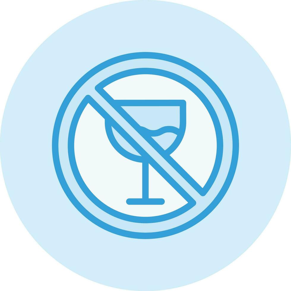 Alcohol Prohibition Vector Icon Design Illustration