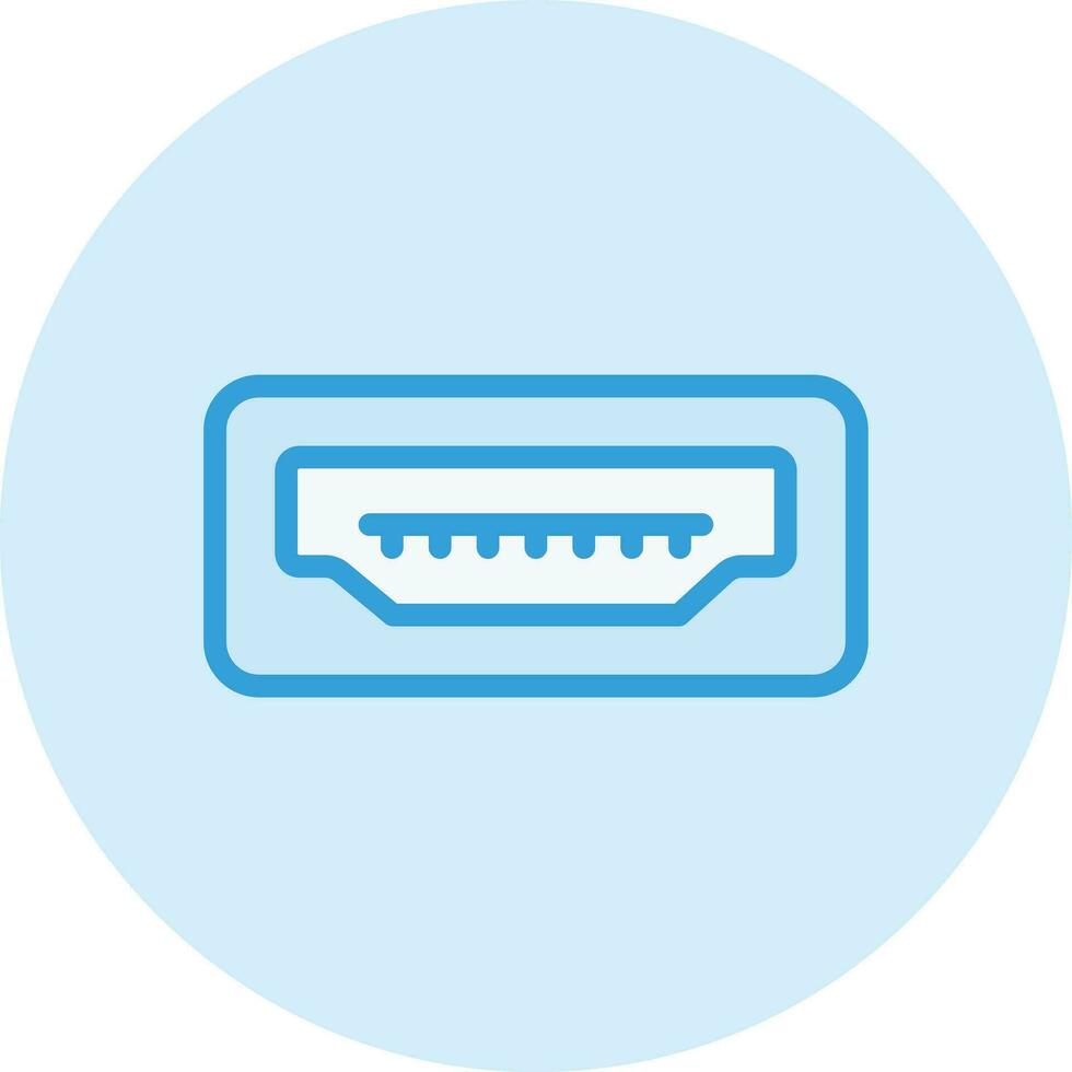 Usb Port Vector Icon Design Illustration