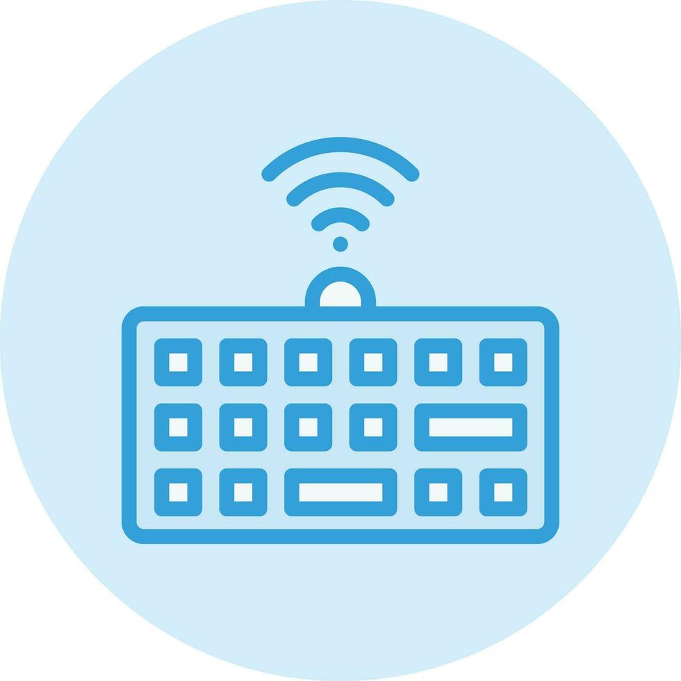 Wireless keyboard Vector Icon Design Illustration