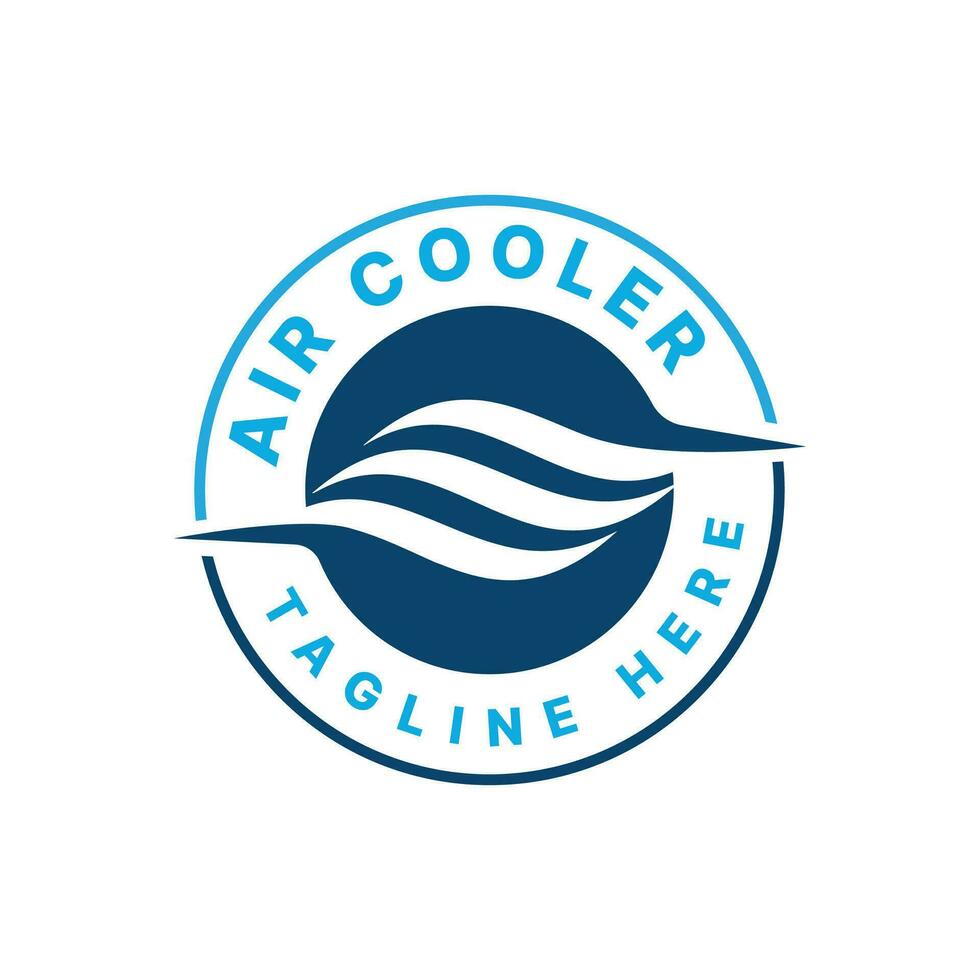 Air Cooler Logo design creative modern simple concept for HVAC vector