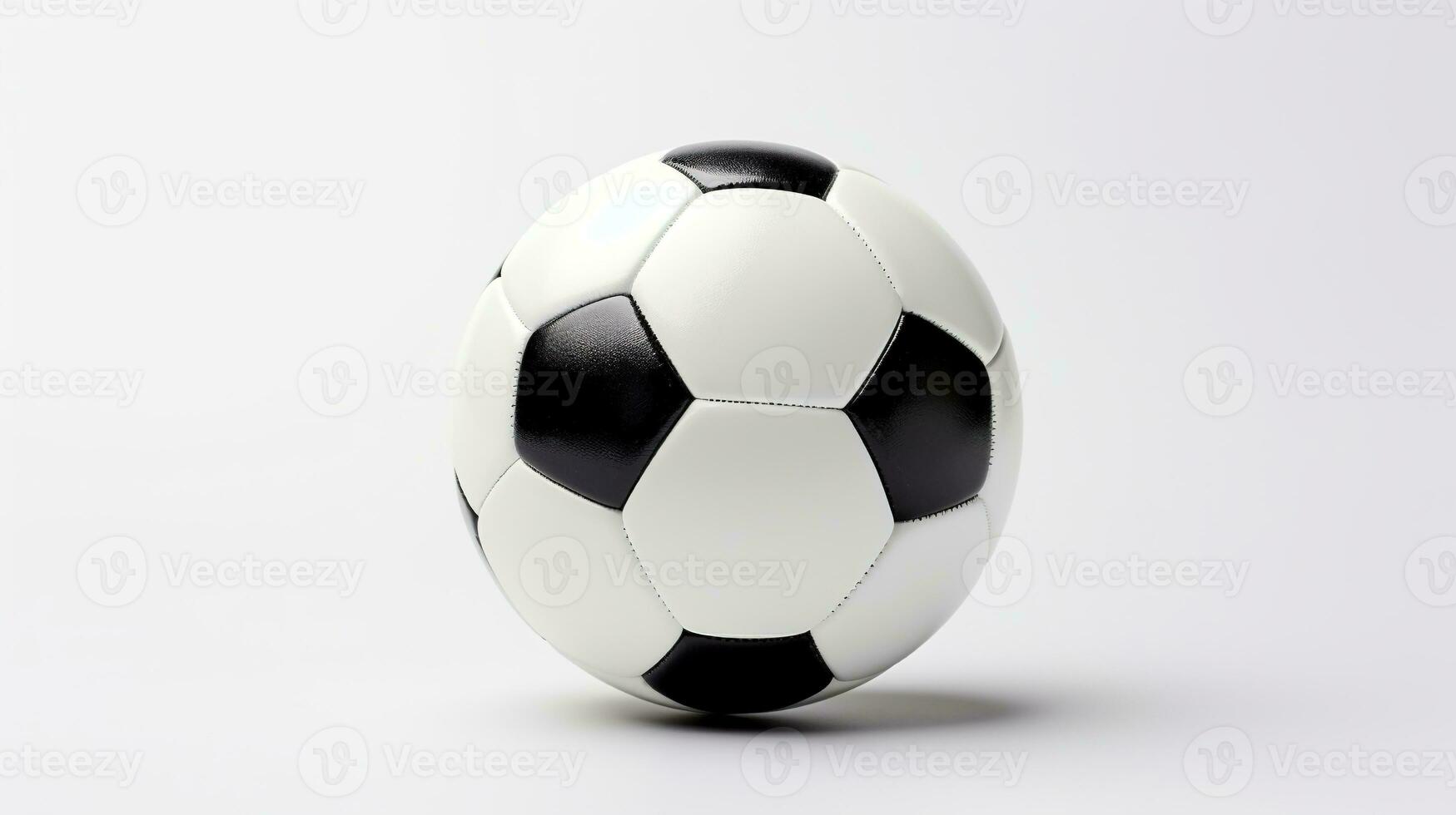 AI generated Soccer Ball on White Background. Football, Sport, Play, Workout, Healthy Life, Game photo