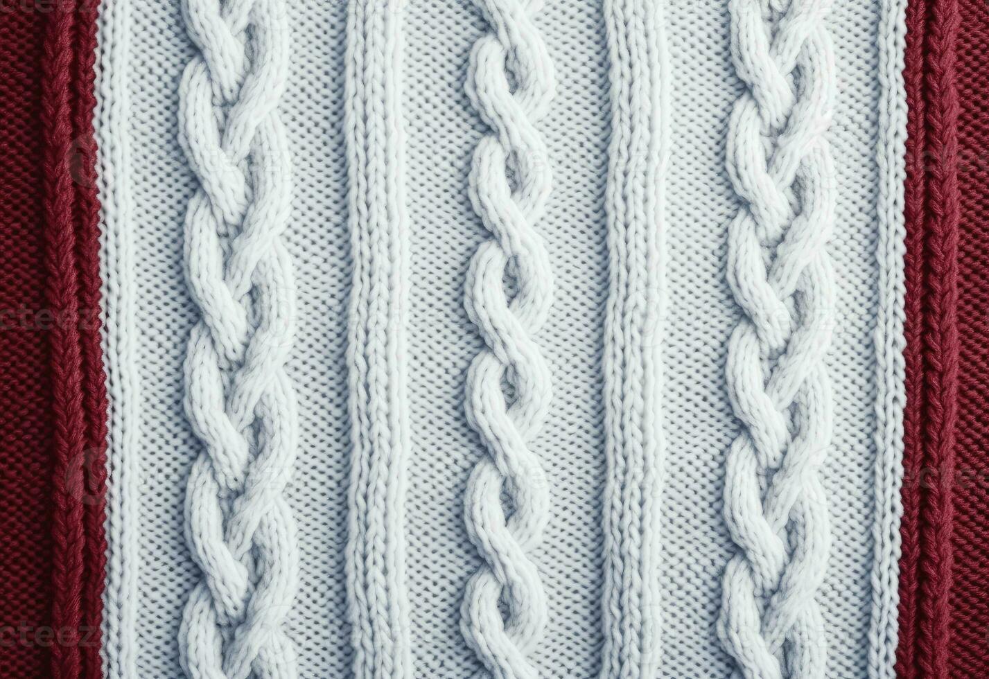 AI generated Knitted sweater texture, background with copy space. AI Generated photo