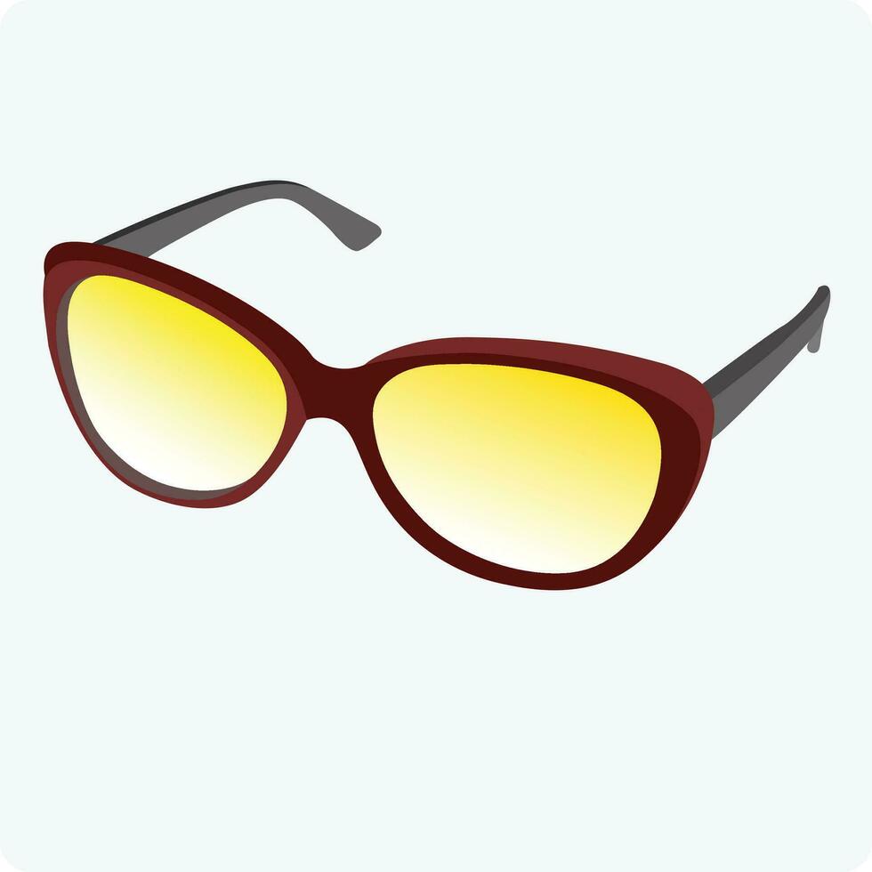 trendy glasses for sun shine protection vector