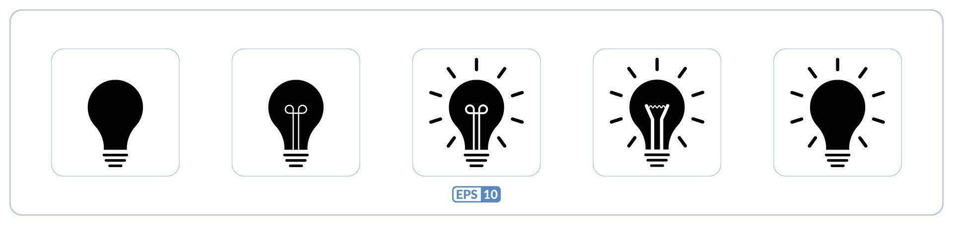 Light bulb, idea sign flat icon vector
