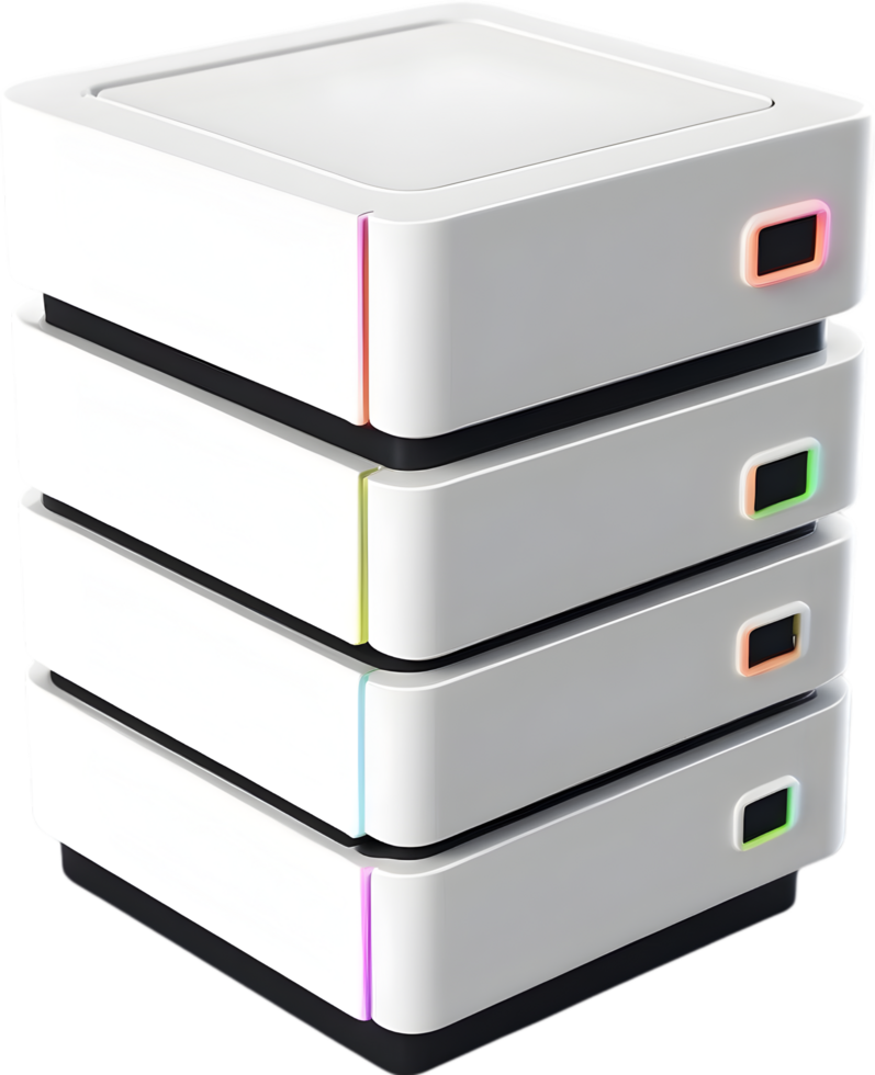 AI generated a cabinet with four drawers , server png
