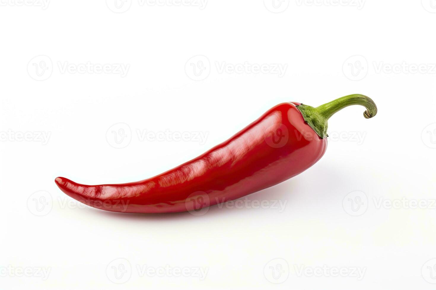 AI generated A Red chili pepper is isolated on a white background. AI Generated photo