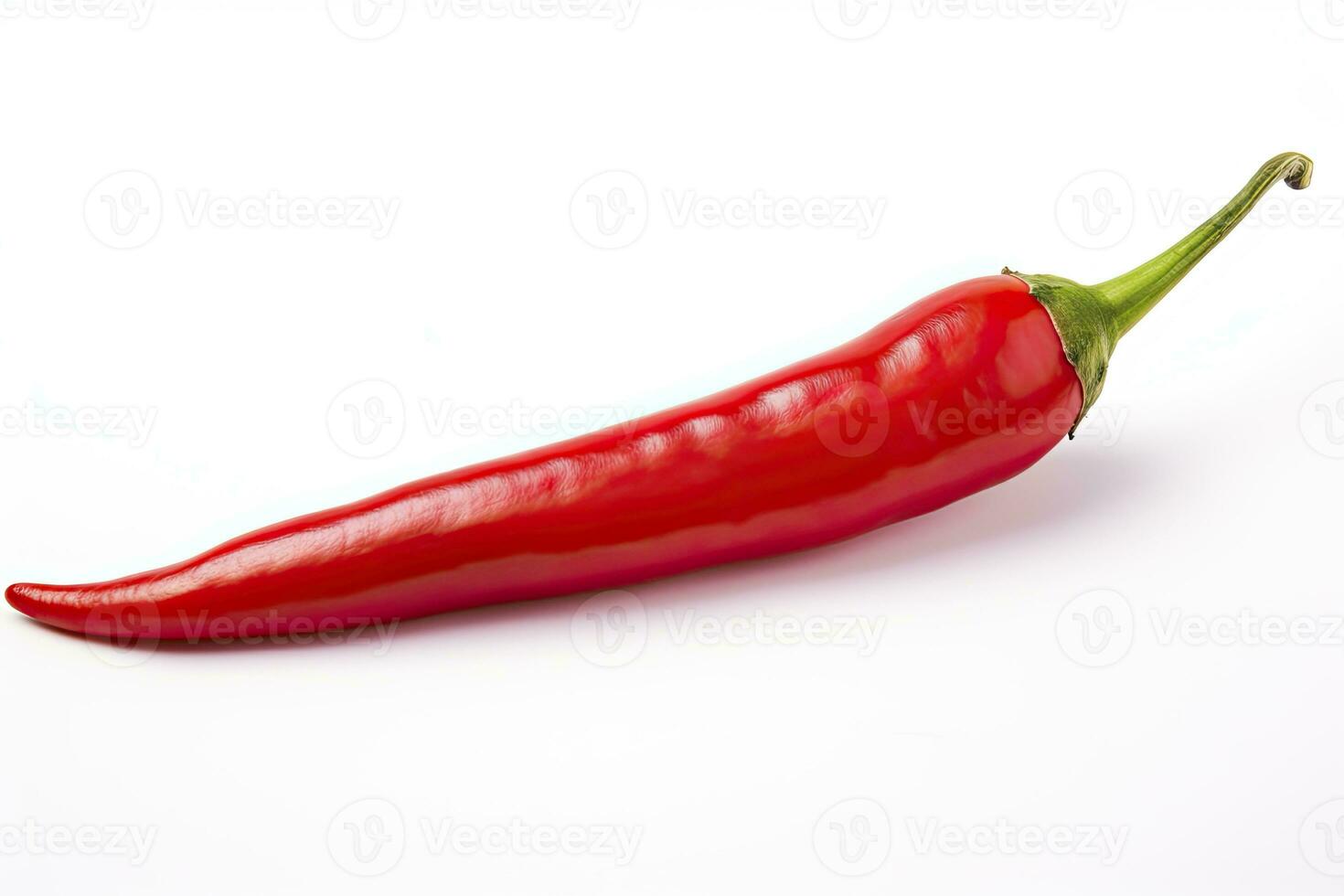 AI generated A Red chili pepper is isolated on a white background. AI Generated photo