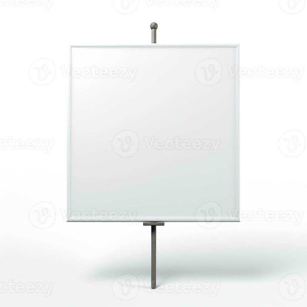 AI generated blank whiteboard on the wall. Generative AI photo