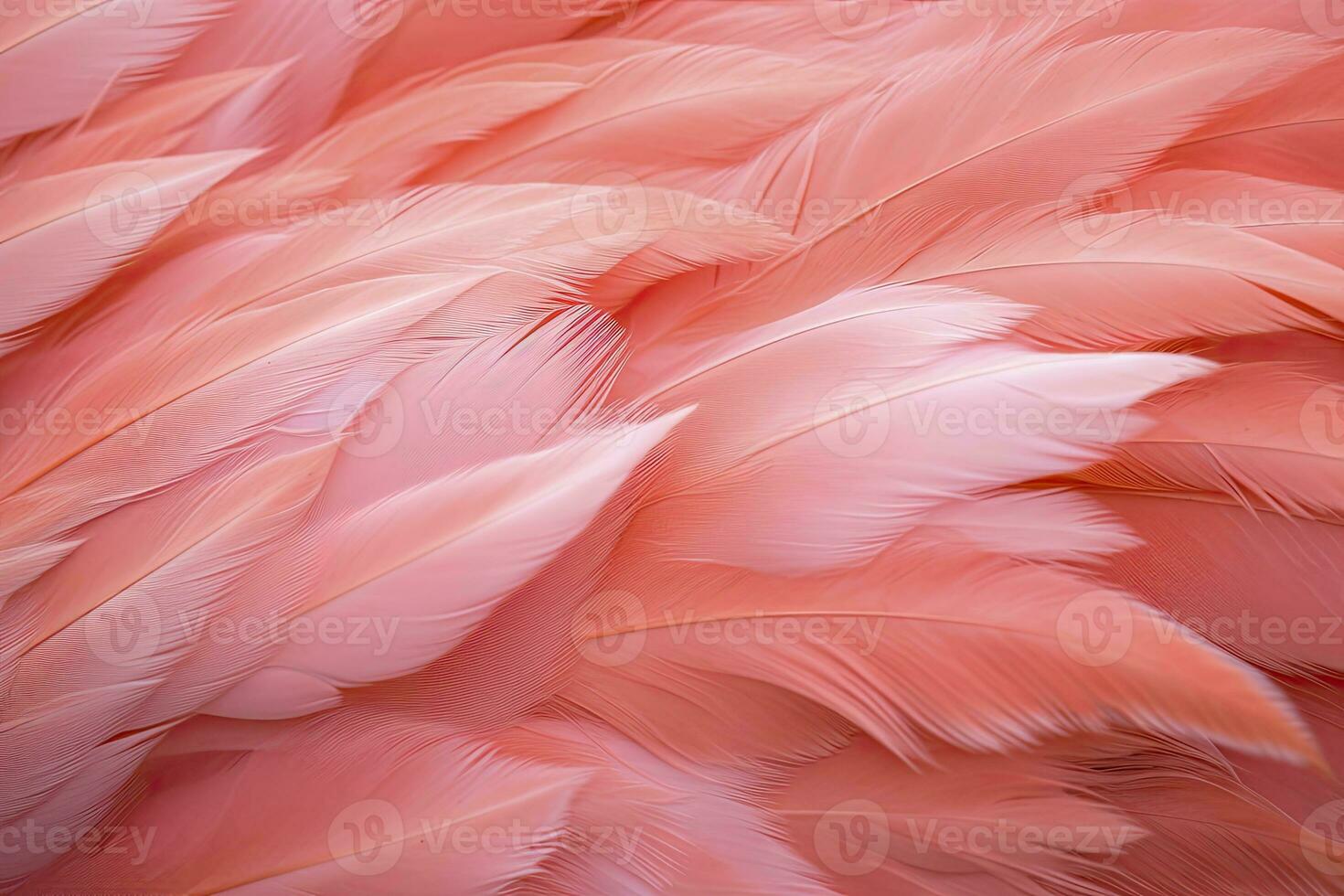 AI generated Flamingo Feather background. AI Generated photo