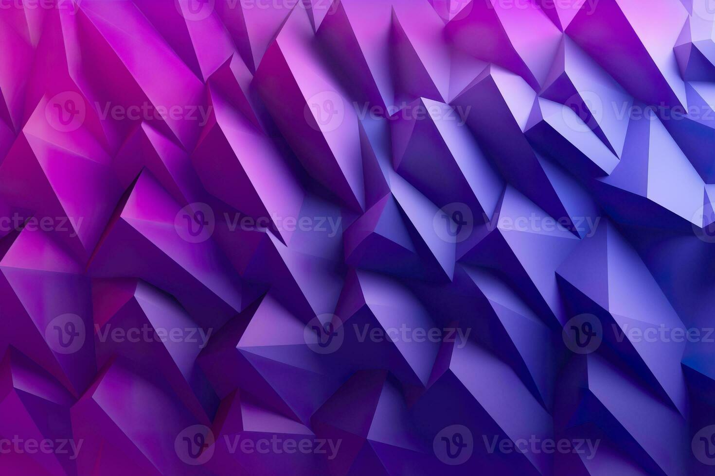 AI generated Purple Gradient Abstract Illustration. 3D triangle Background. Computer Art Design Template. AI Generative photo