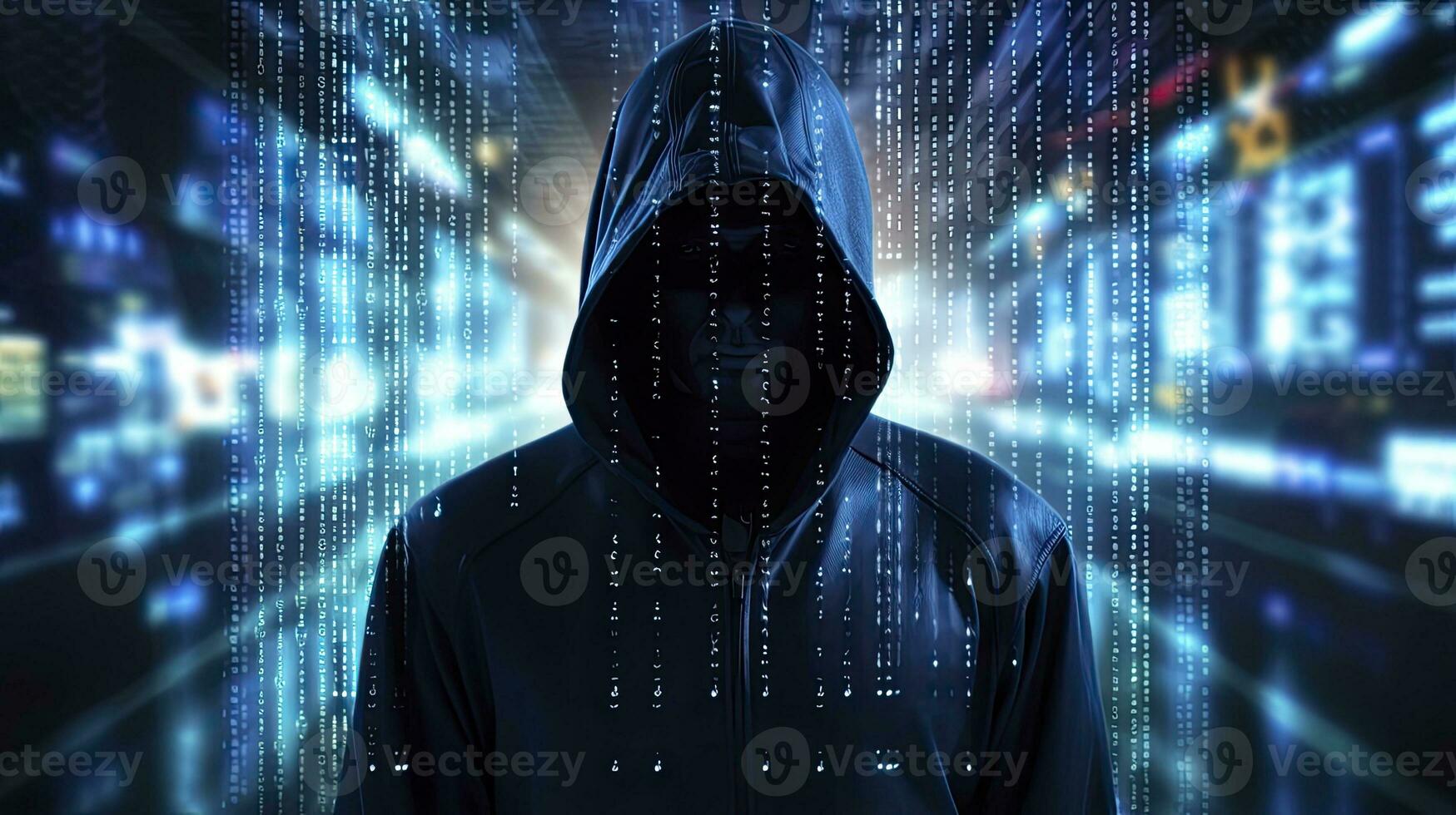 AI generated Unveiling the Anonymous Hacker. Digital Intrigue, Invisible Threats. AI Generated photo