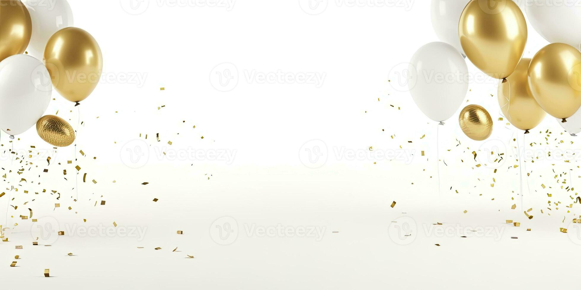 AI generated Balloon on white background. AI Generated photo