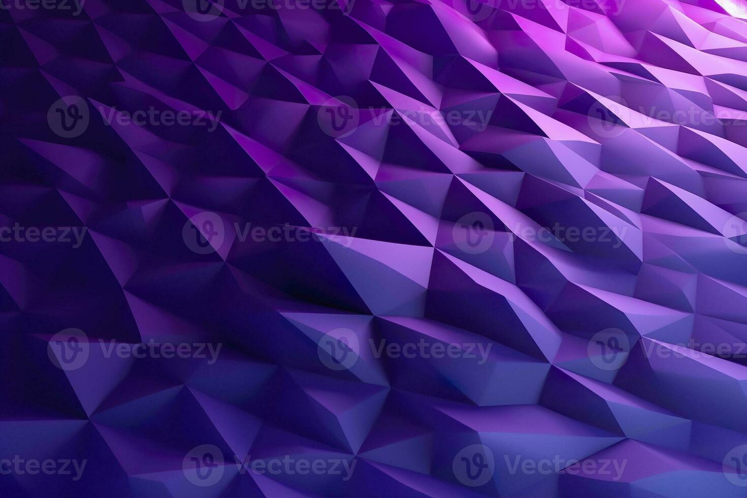 AI generated Purple Gradient Abstract Illustration. 3D triangle Background. Computer Art Design Template. AI Generative photo