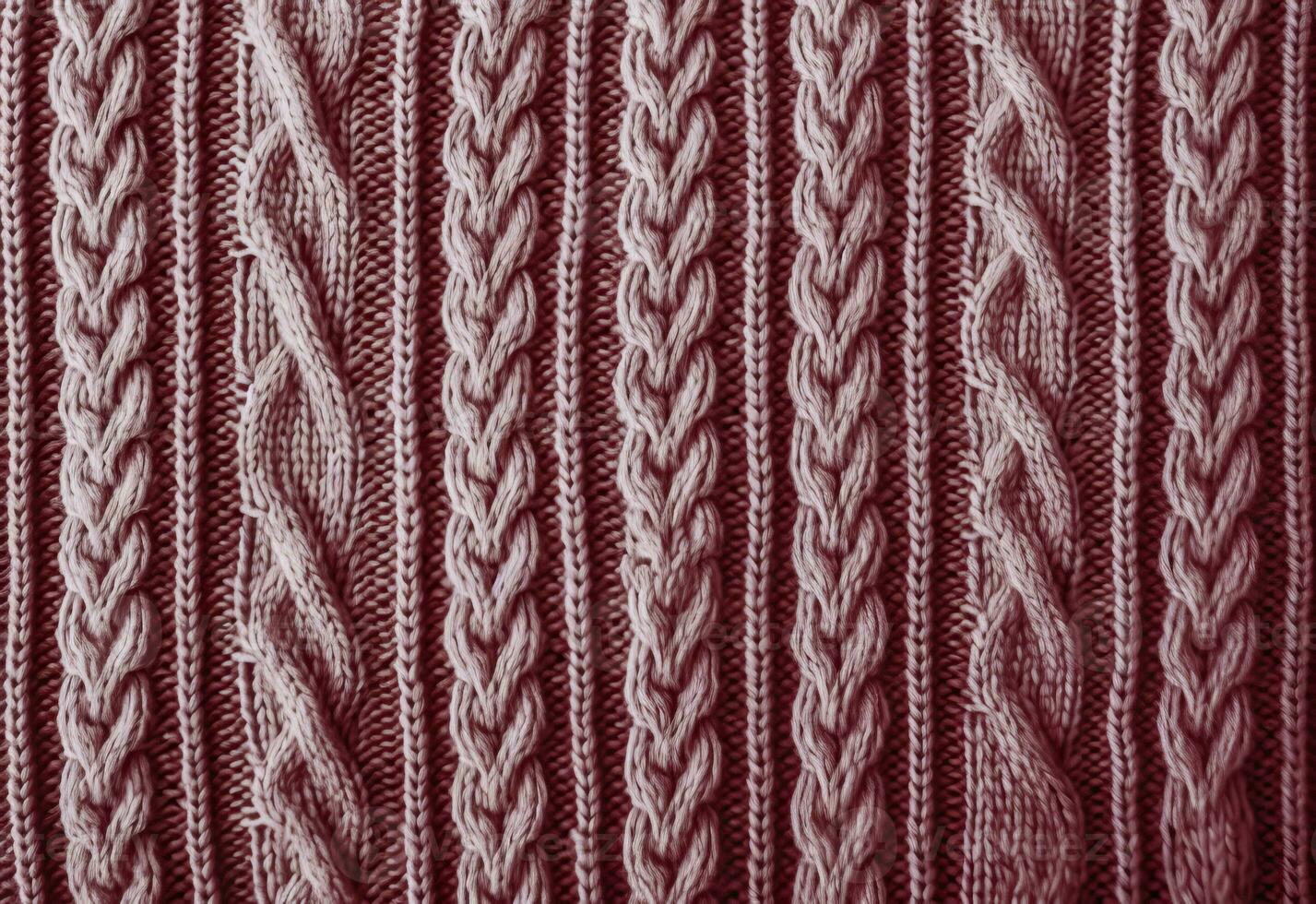 AI generated Knitted sweater texture, background with copy space. AI Generated photo