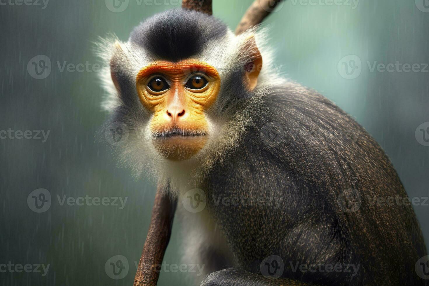 AI generated Wolfs Mona Monkey. Generative AI photo