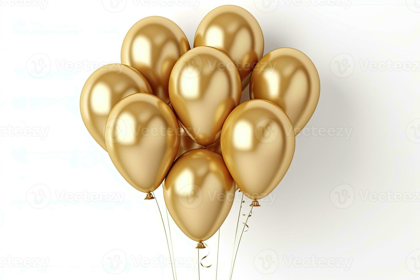 AI generated Birthday balloon flying for party and celebrations. AI Generated photo