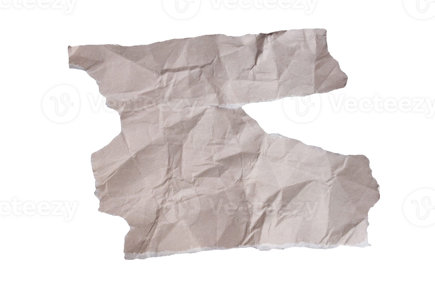 Ripped paper on transparent background. Torn paper. png
