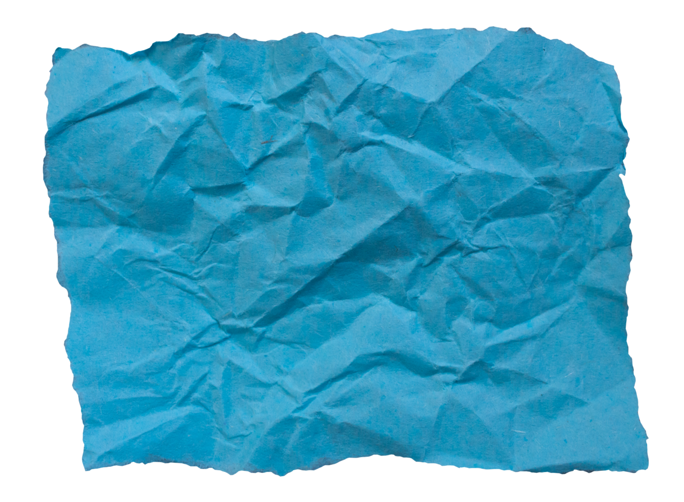 verfrommeld blauw papier. gerimpeld papier png. png