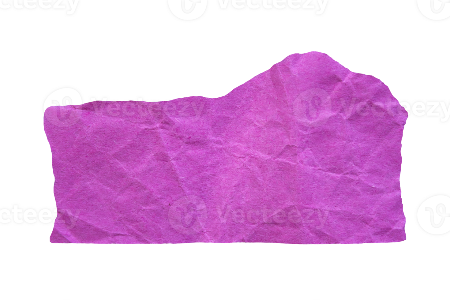 Ripped pink paper on transparent background. Torn paper png photo.