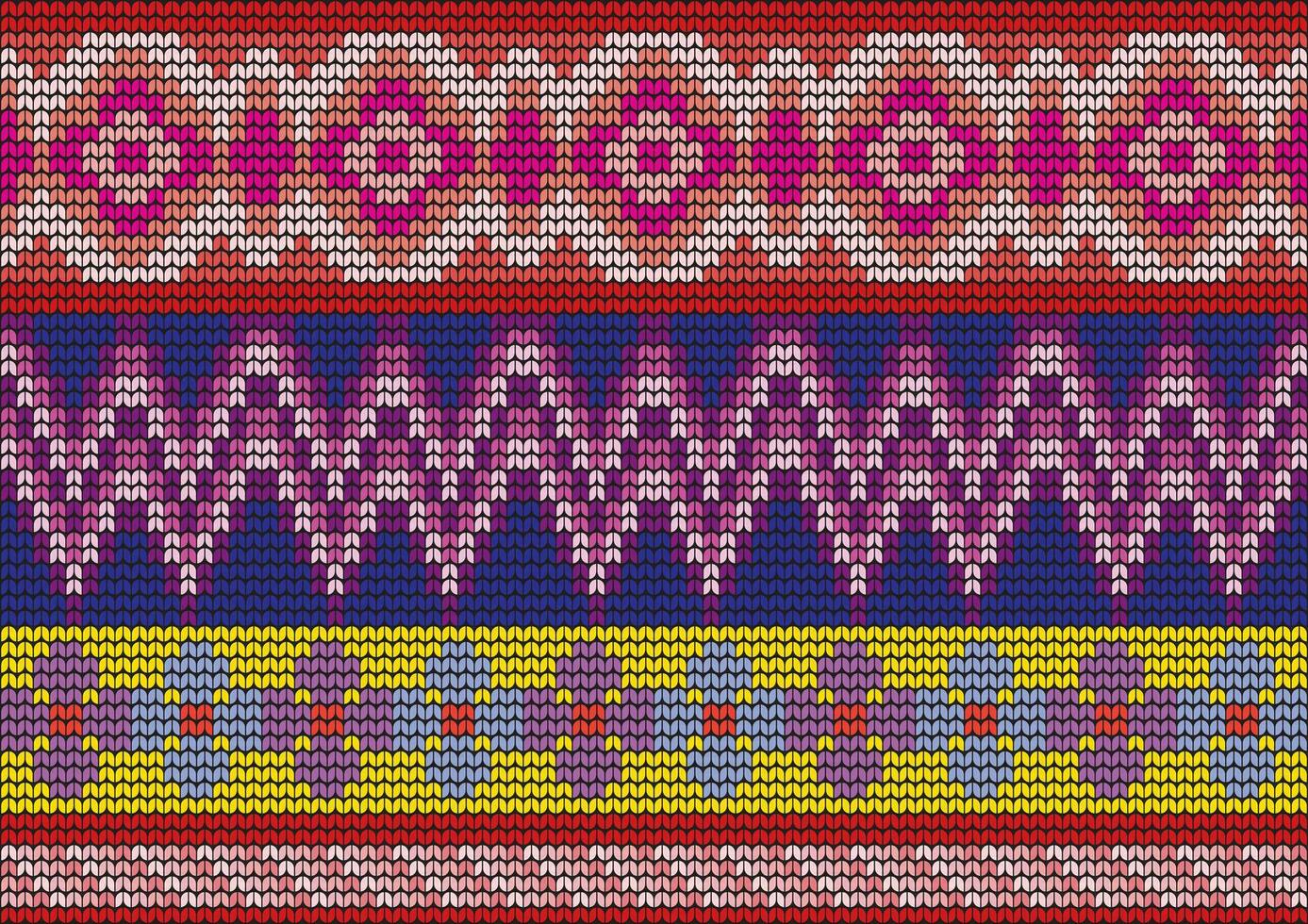 Illustration of weaving textile pattern on black background. vector