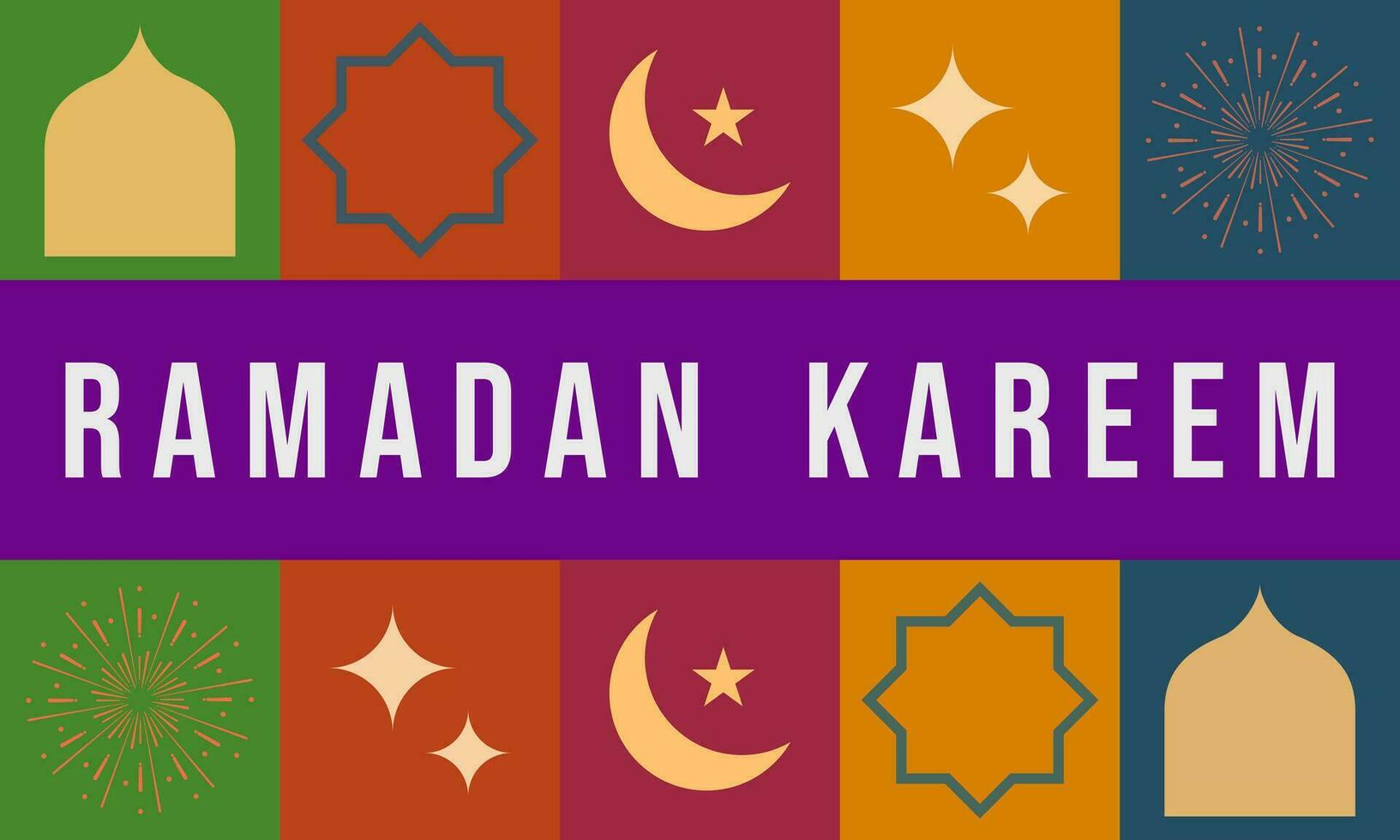 Ramadan greeting card, ramadan edition background. Happy month of Ramadan. vector