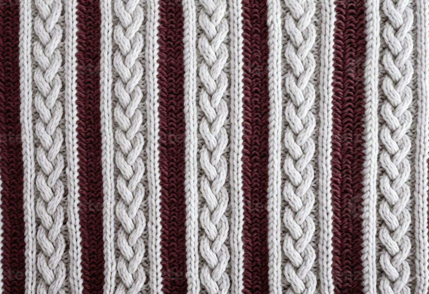 AI generated Knitted sweater texture, background with copy space. AI Generated photo