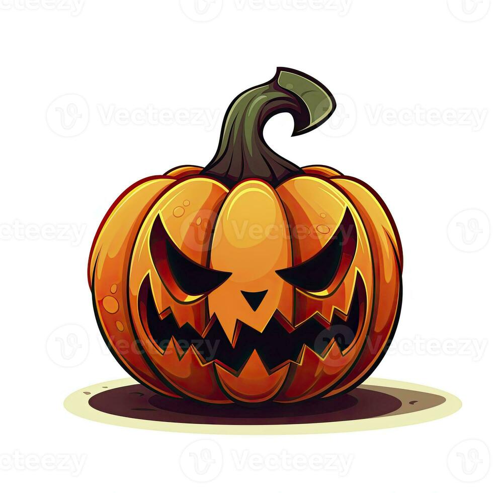 AI generated Halloween object on white background. AI Generated photo