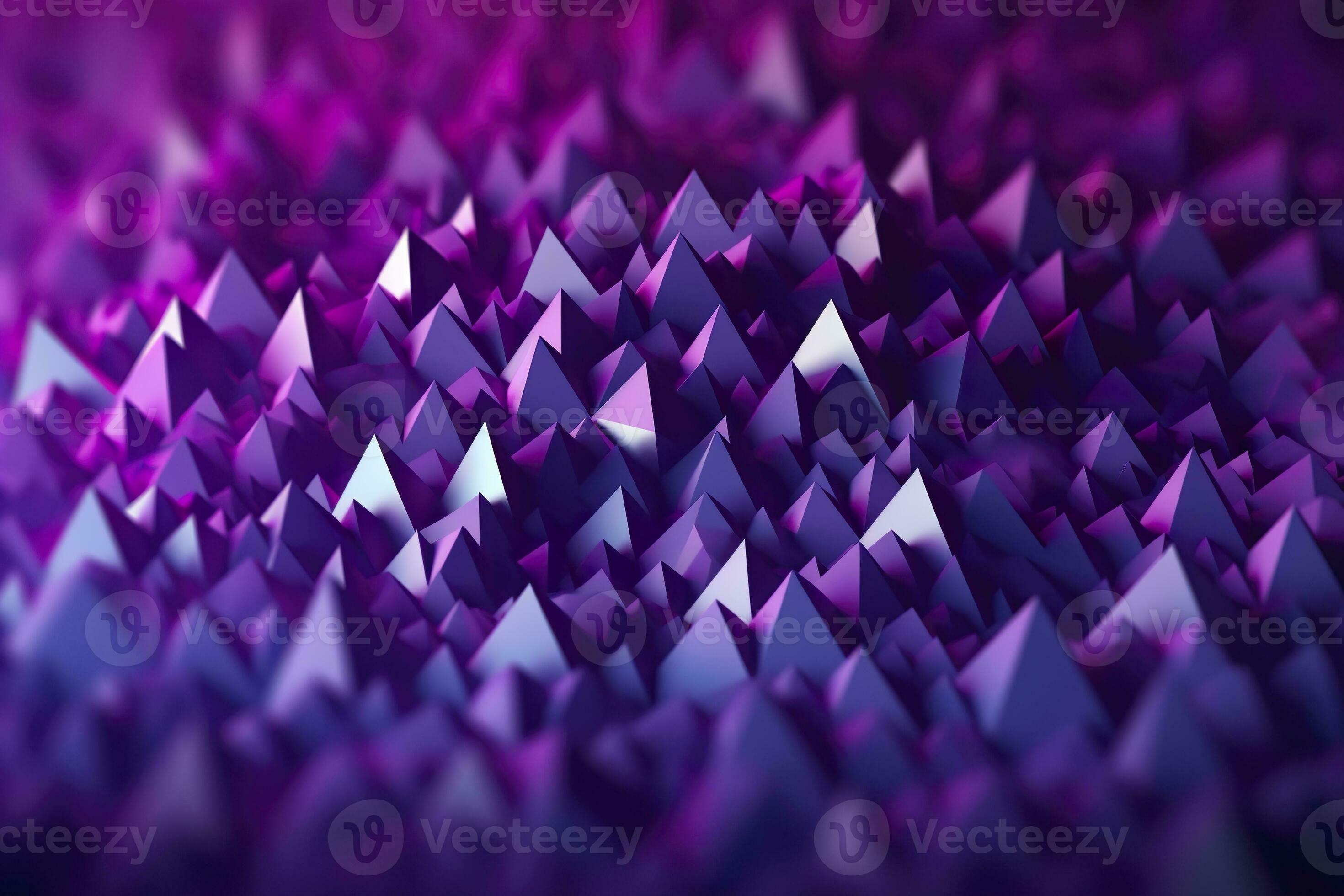 AI generated Purple Gradient Abstract Illustration. 3D triangle ...