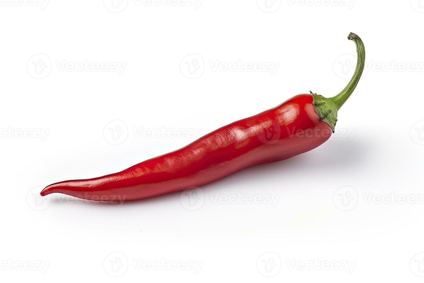 AI generated A Red chili pepper is isolated on a white background. AI Generated photo