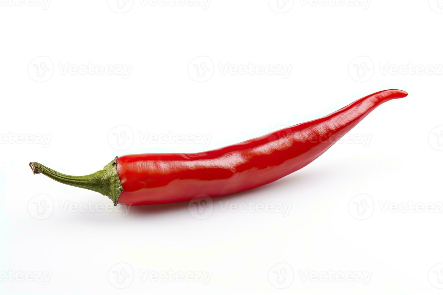 AI generated A Red chili pepper is isolated on a white background. AI Generated photo