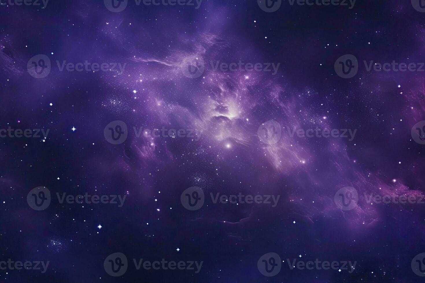 AI generated Purple Galaxy space stars in Outer Space. AI Generated photo