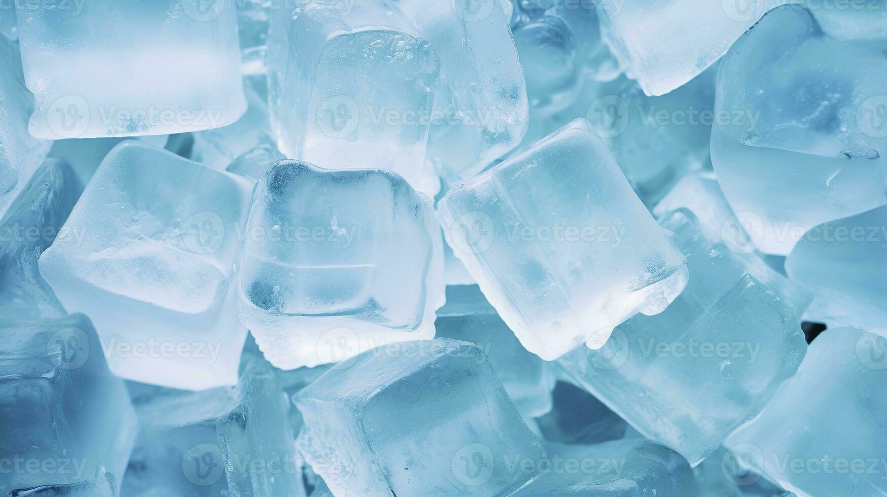 AI generated Ice cube background, ice cube texture, or background. AI Generated photo