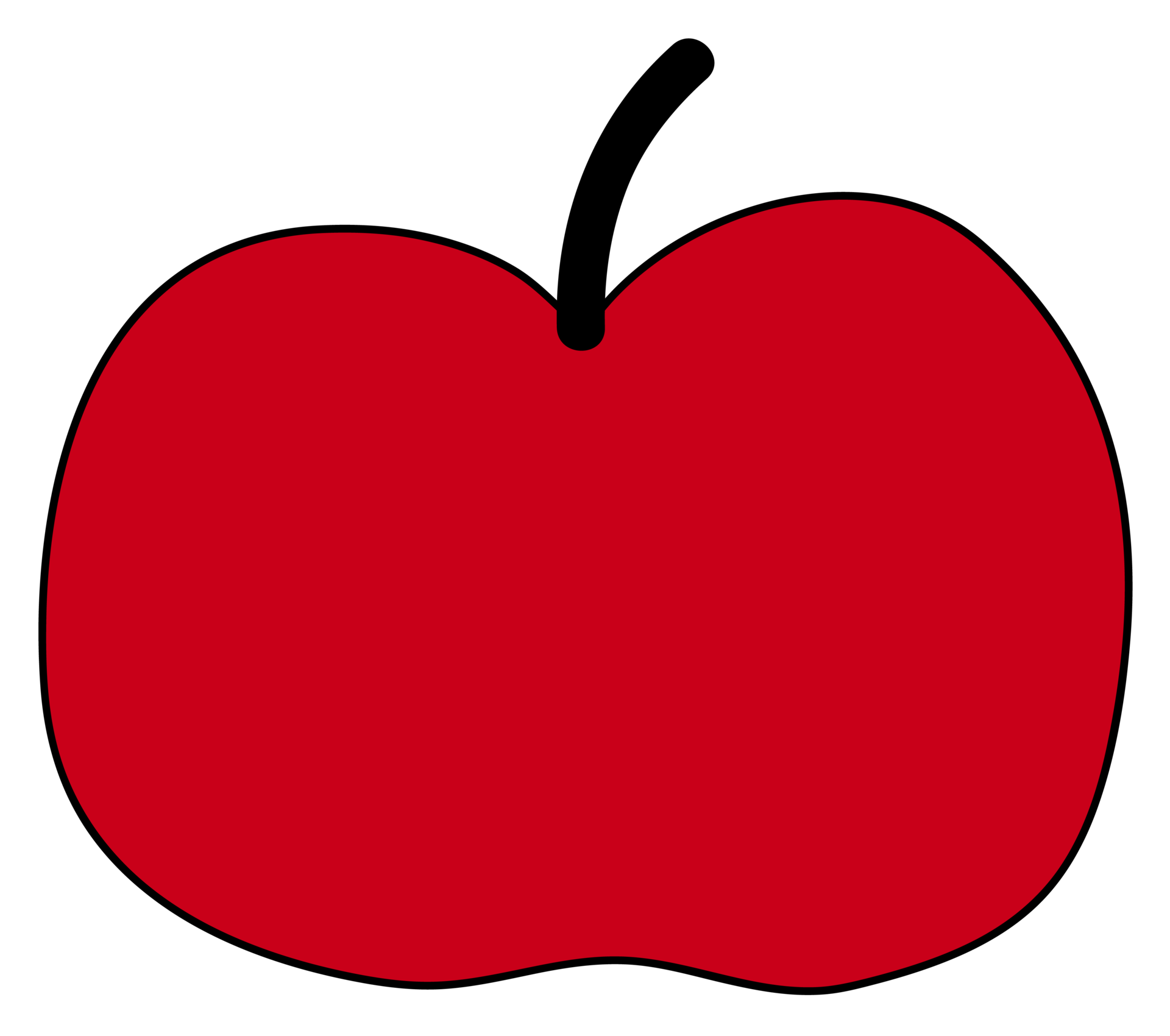 Apple cartoon illustration on transparent background. 35969364 PNG