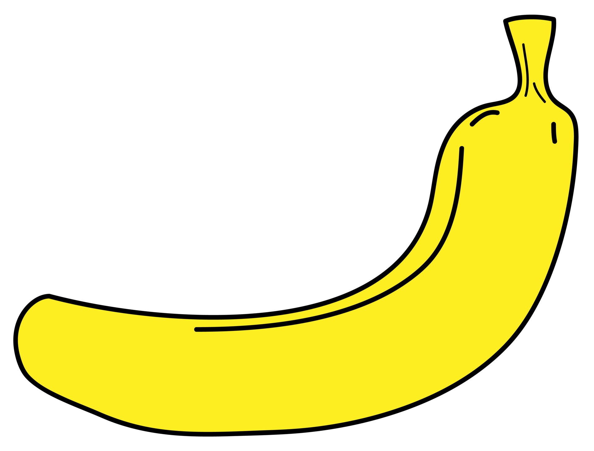 Banana cartoon illustration on transparent background. 35969449 PNG