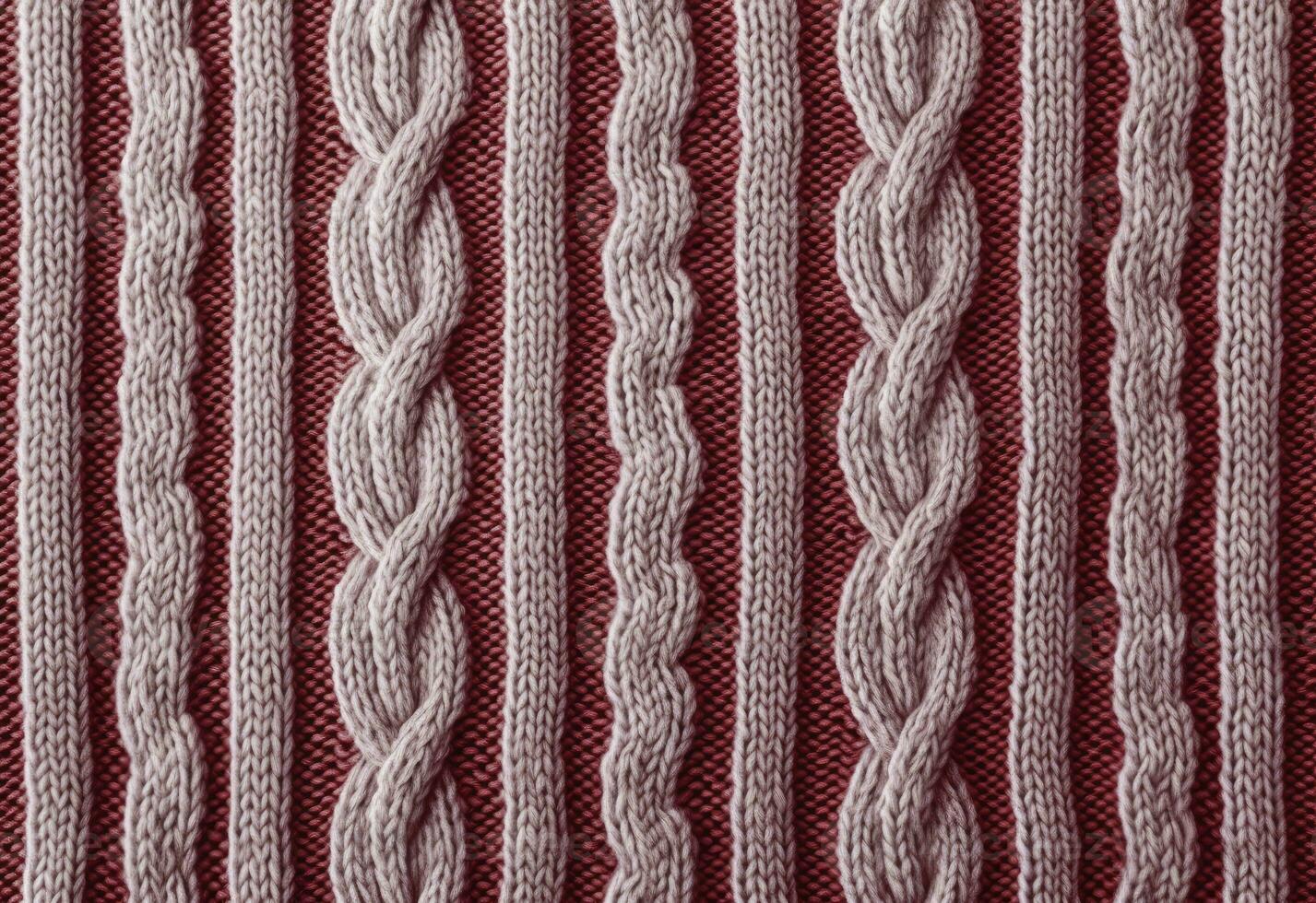 AI generated Knitted sweater texture, background with copy space. AI Generated photo
