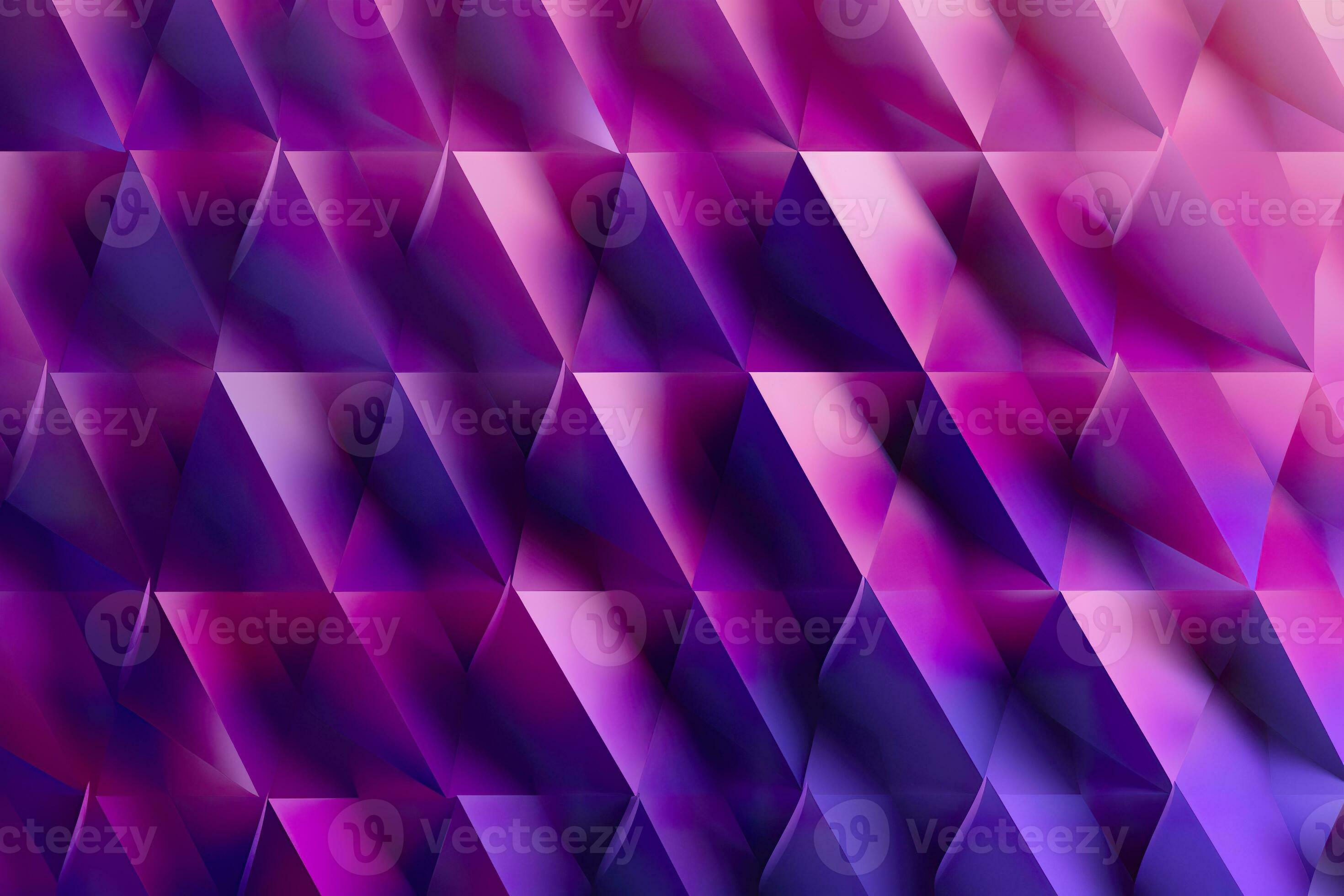 AI generated Purple Gradient Abstract Illustration. 3D triangle ...