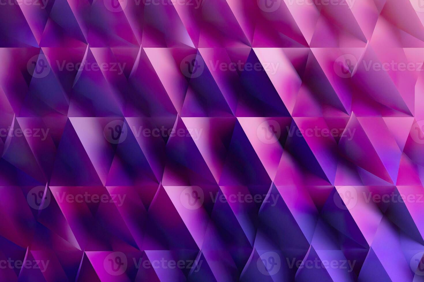 AI generated Purple Gradient Abstract Illustration. 3D triangle Background. Computer Art Design Template. AI Generative photo