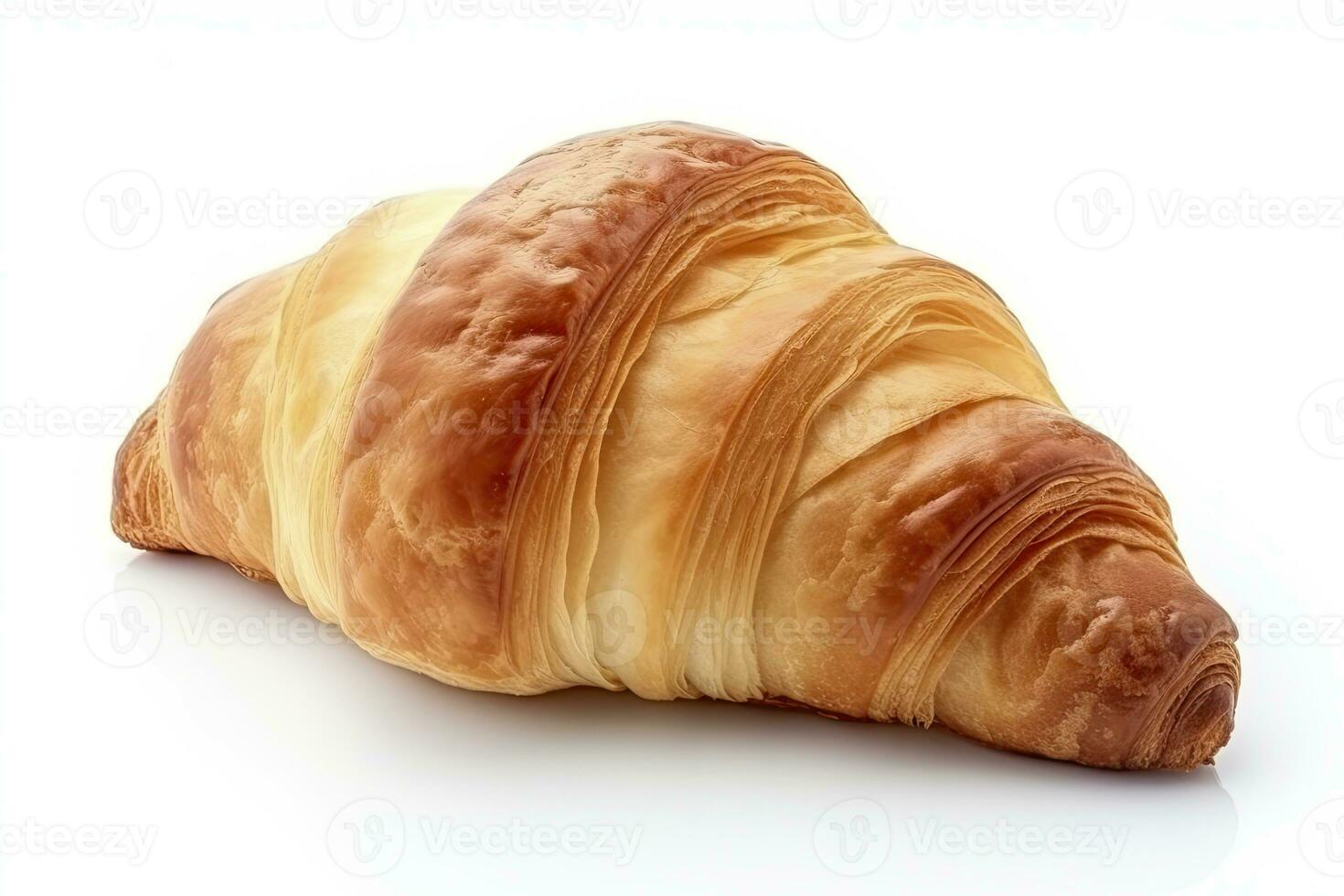 AI generated Croissant isolated on white background. AI Generated photo