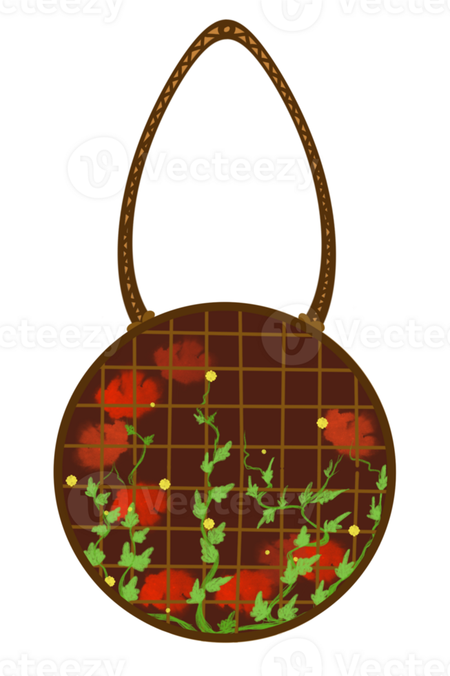 inramade blommor för hängande på de vägg png