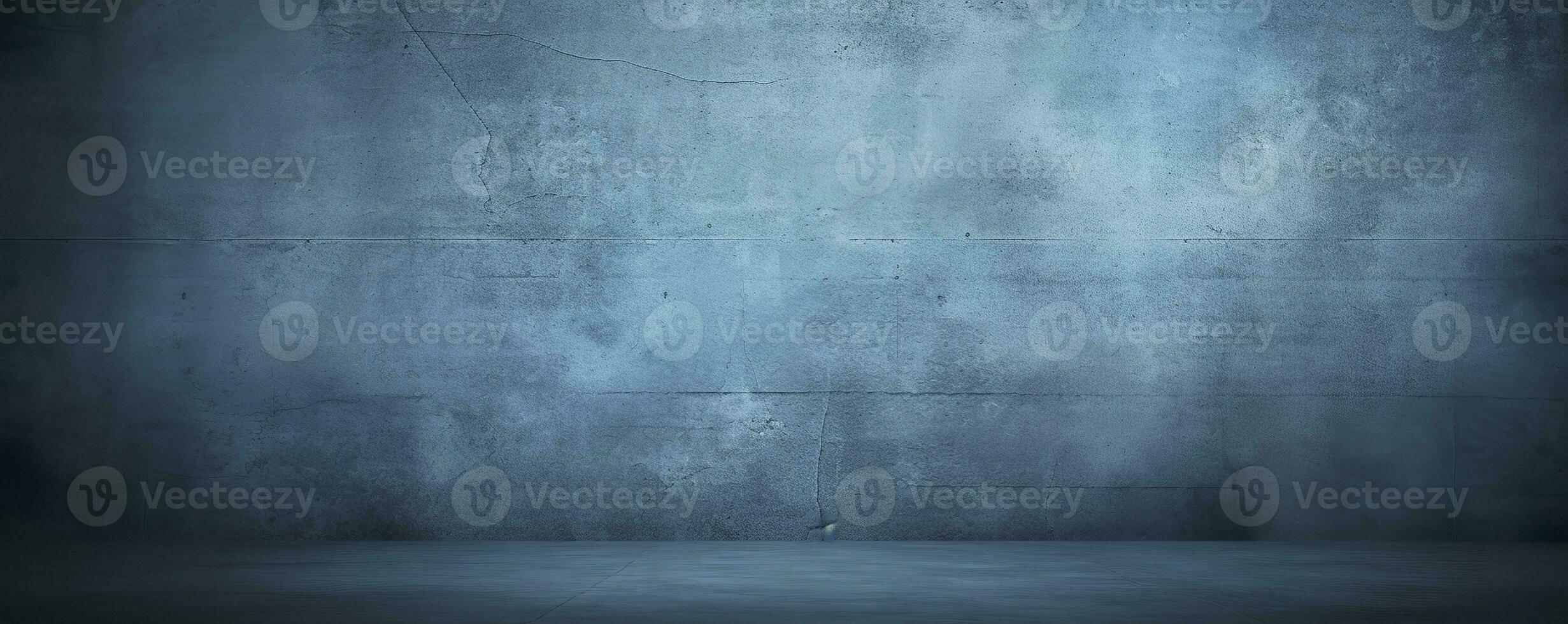 AI generated dark and blue concreate and cement wall to present product and background. Generative AI photo