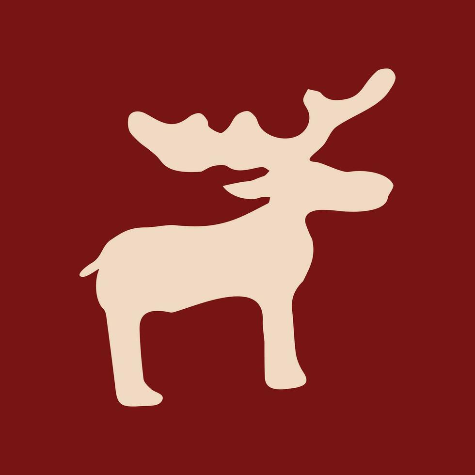 Deer Christmas Vector