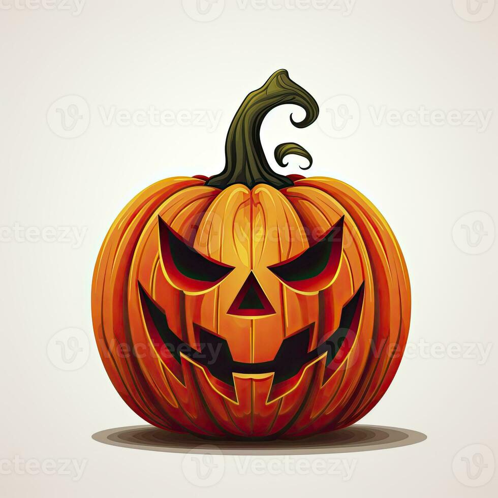 AI generated Halloween object on white background. AI Generated photo