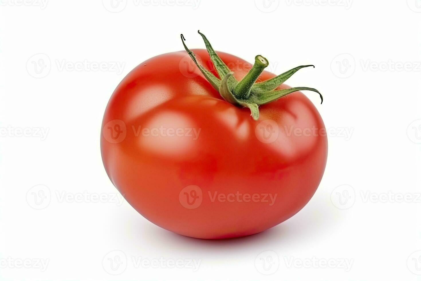 AI generated Tomato isolated on white background. AI Generated photo