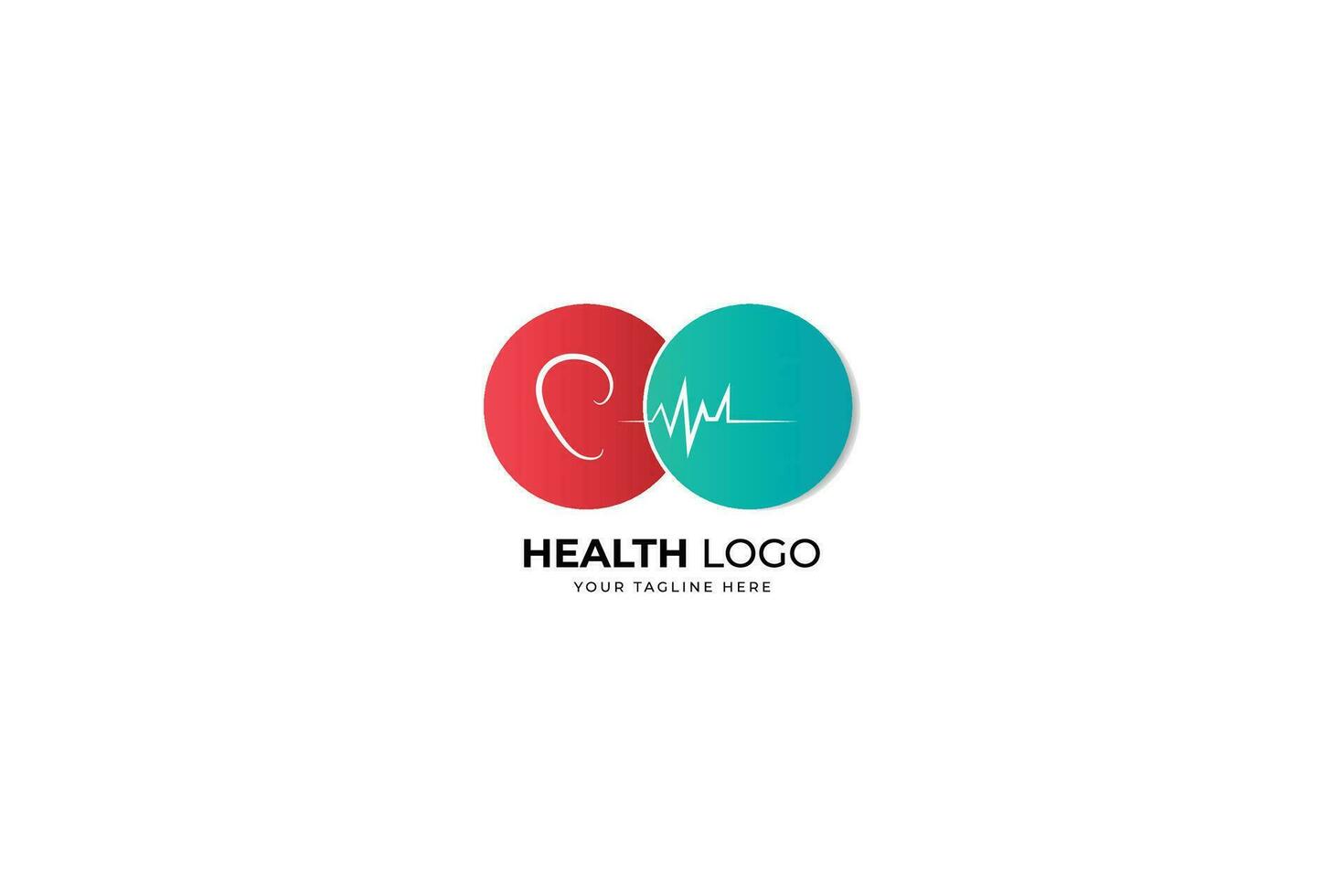 stethoscope logo healthcare and medical design vector