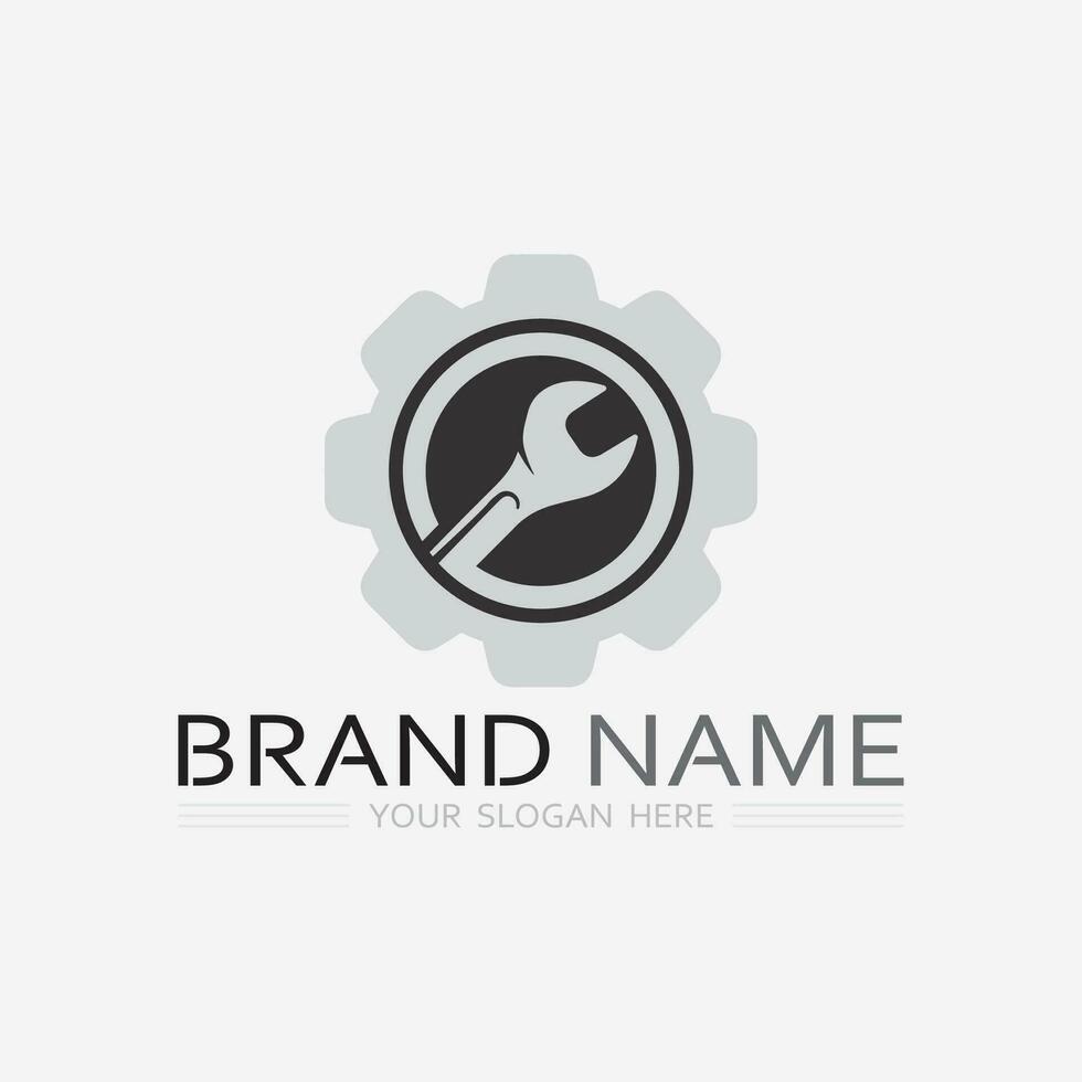 machine  engine and heavy equipment logos design icon sign vector illustration