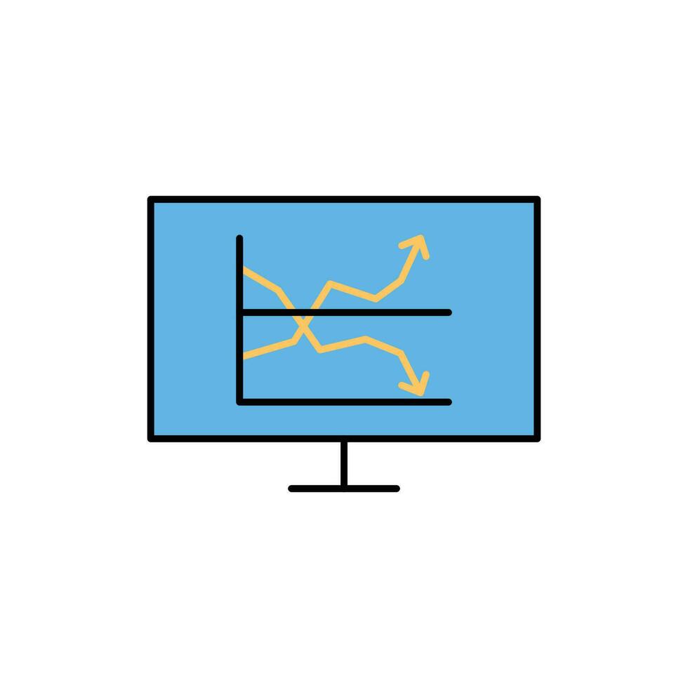 Precision Insights Streamlined Web Icons for Data Analysis, Statistics, and Analytics Minimalist Outline and color fill Collection in Vector Illustration. calculator, data, database, discover,
