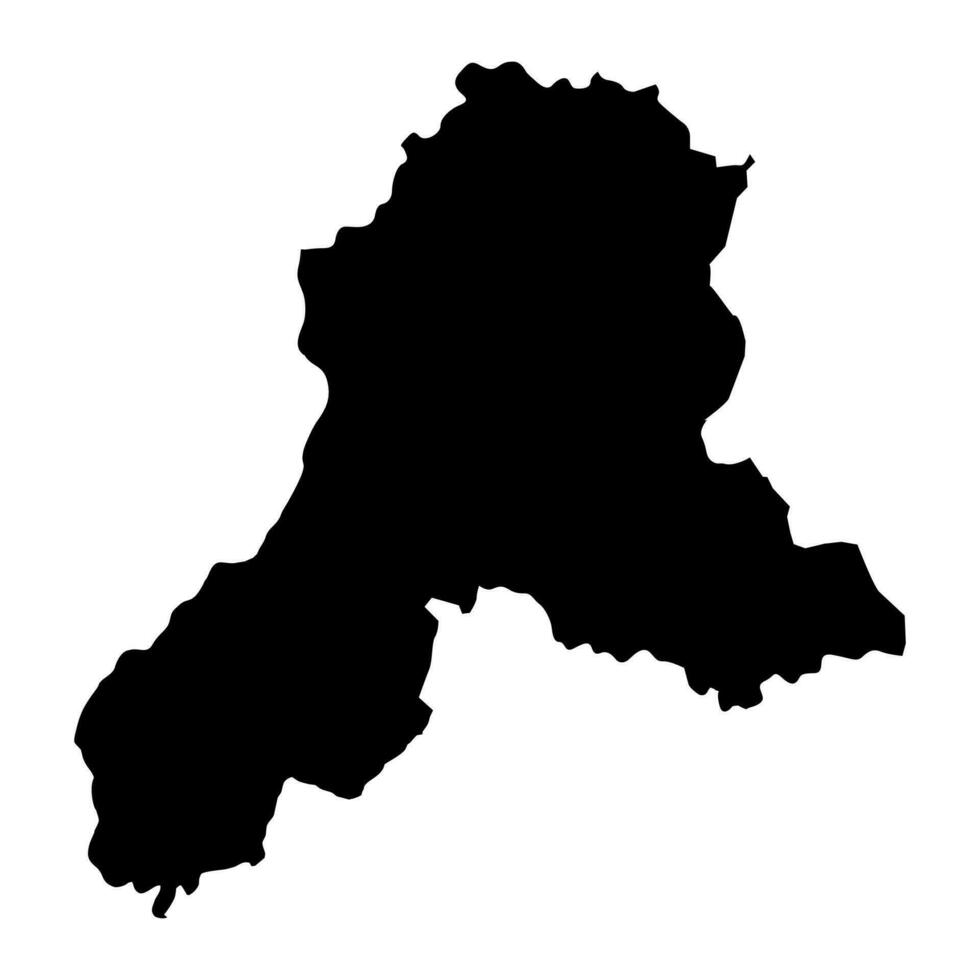Vientián provincia mapa, administrativo división de lao pueblos democrático república. vector ilustración.