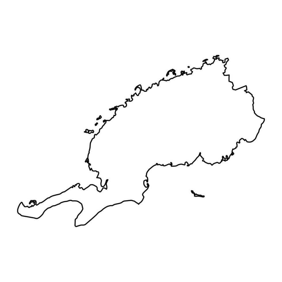 Pinar del Rio province map, administrative division of Cuba. Vector illustration.